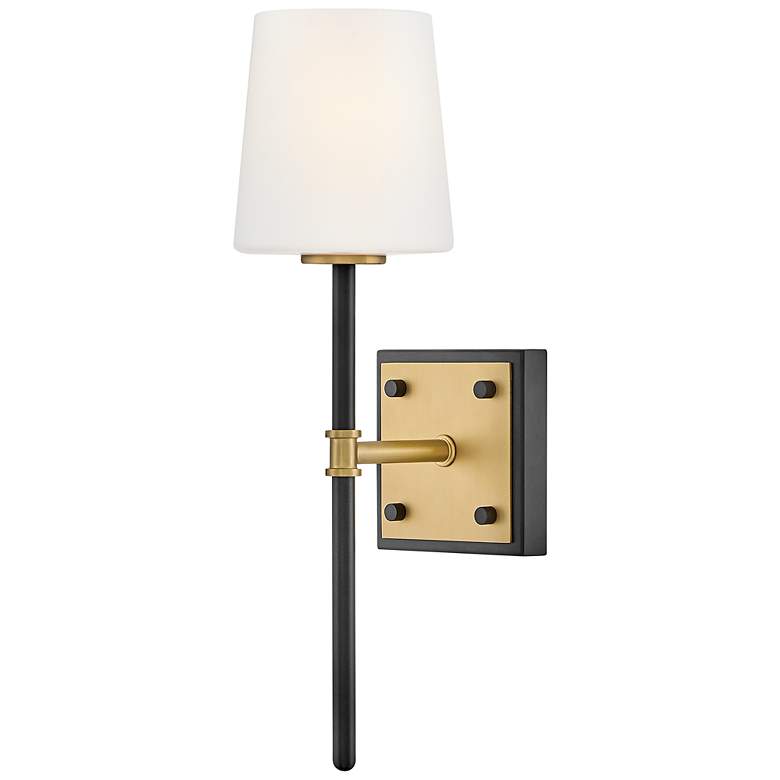 Image 6 Hinkley Sconce Saunders Medium Sconce Black more views