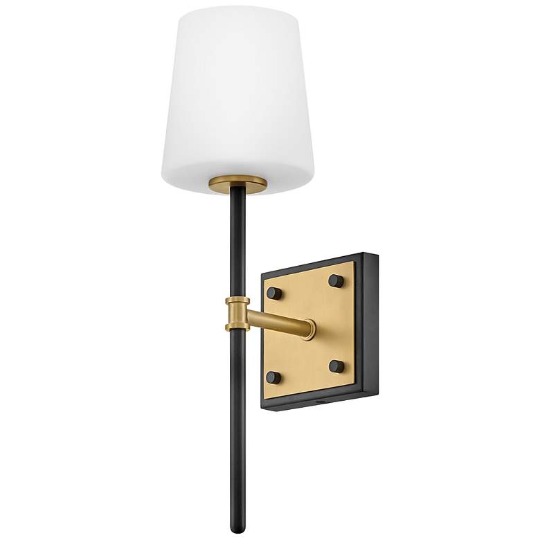 Image 7 Hinkley Sconce Saunders Medium Sconce Black more views