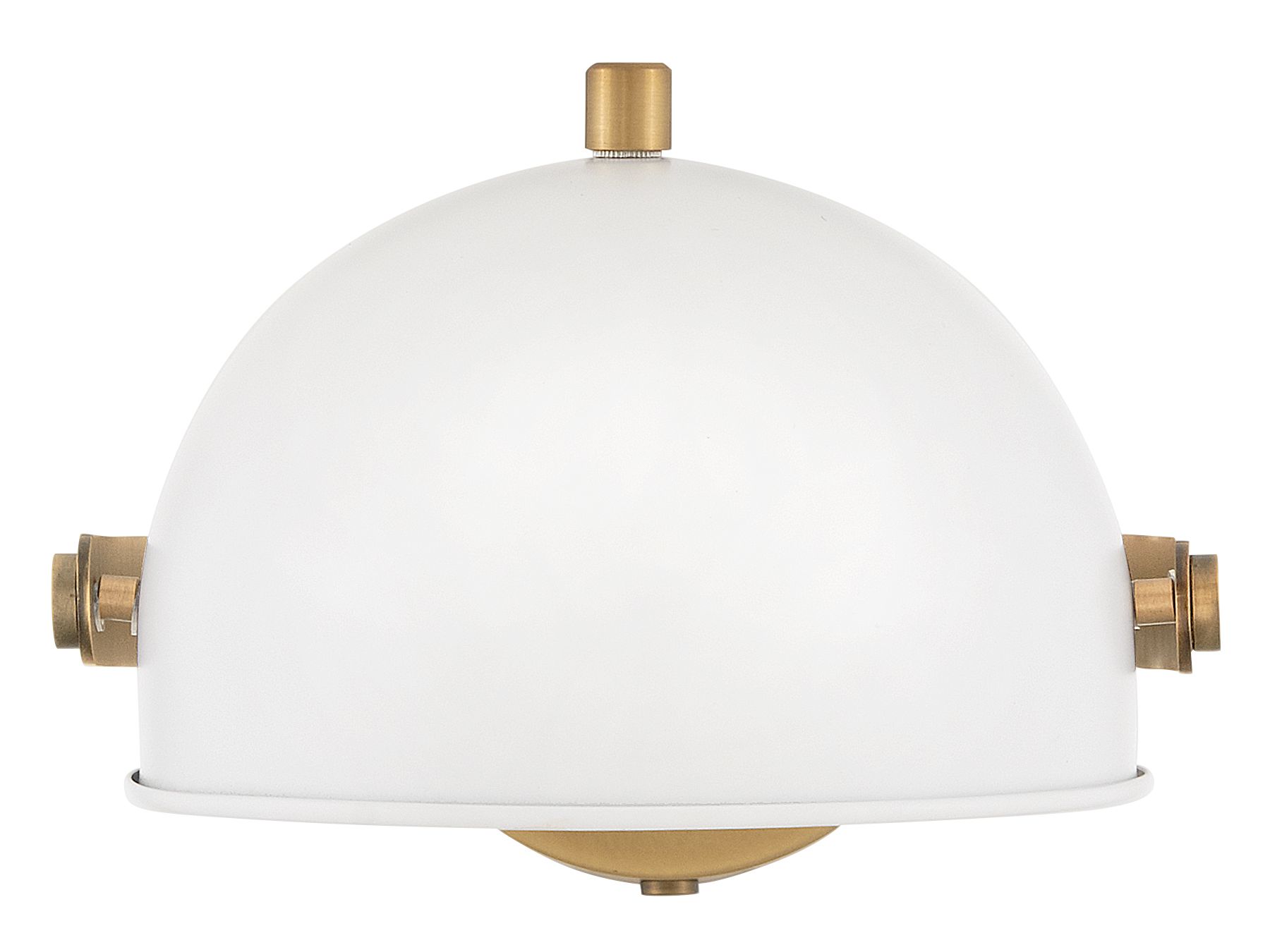 Hinkley Sconce Spence Medium Adjustable Single Light Sconce 7" Chalk White