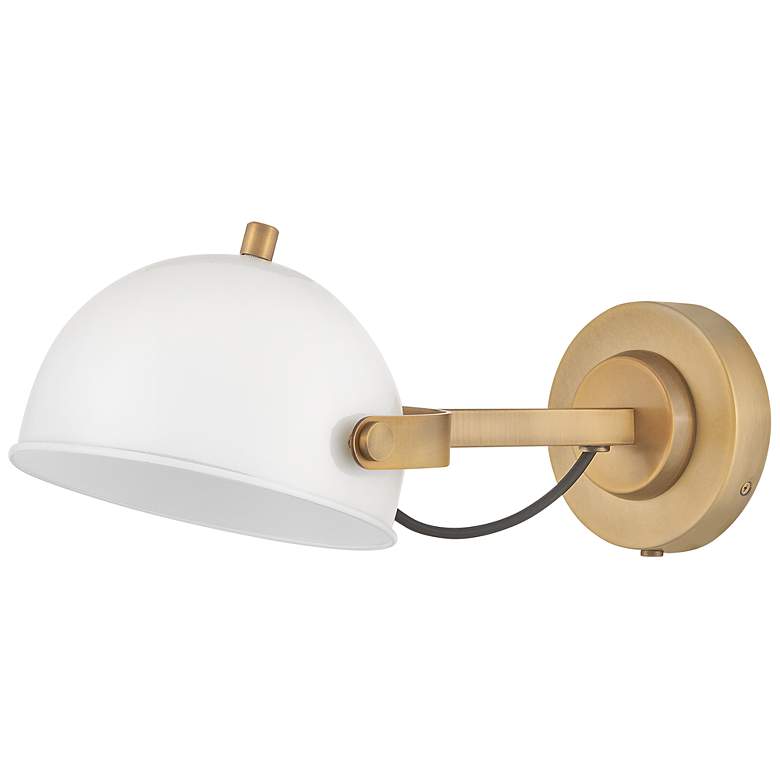 Image 7 Hinkley Sconce Spence Medium Adjustable Single Light Sconce Chalk White more views