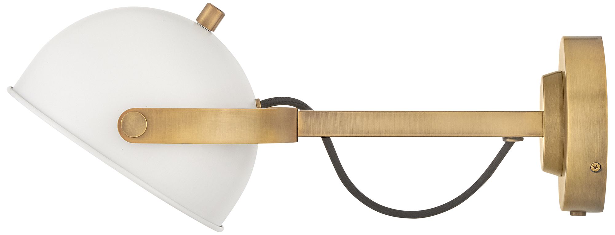 Hinkley Sconce Spence Medium Adjustable Single Light Sconce Chalk White