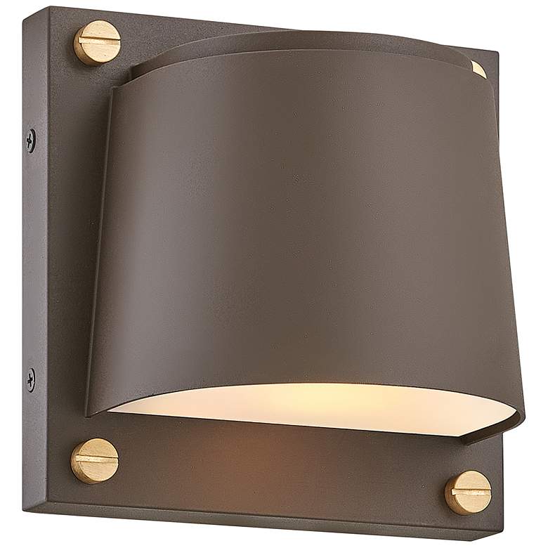 Image 2 Hinkley Scout 6 1/2 inch High Architectural Bronze LED Outdoor Wall Light