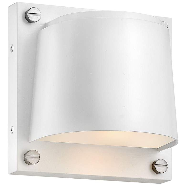 Image 2 Hinkley Scout 6 1/2 inch High Satin White LED Outdoor Wall Light