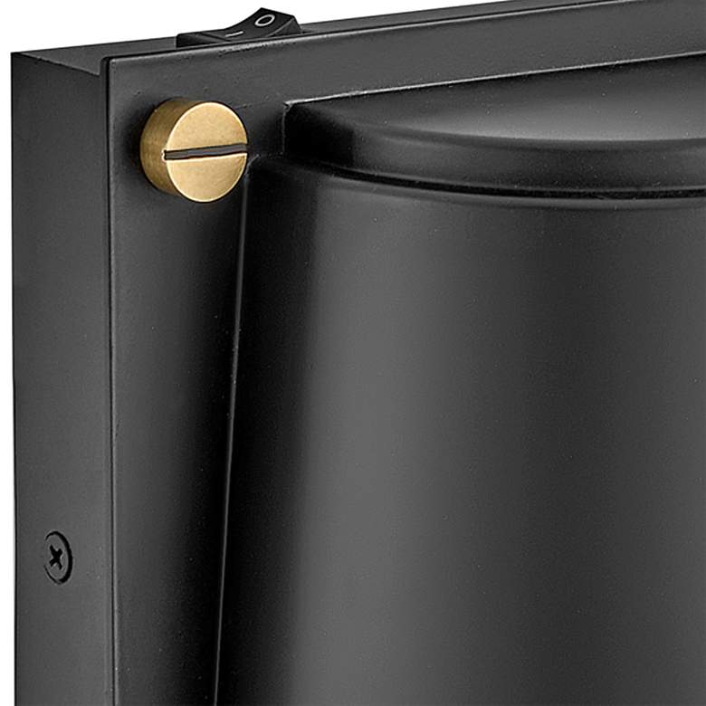 Image 2 Hinkley Scout 6 3/4" High Black Metal LED Wall Sconce more views