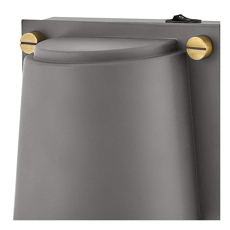 Image 2 Hinkley Scout 6 3/4" High Dark Matte Gray LED Wall Sconce more views