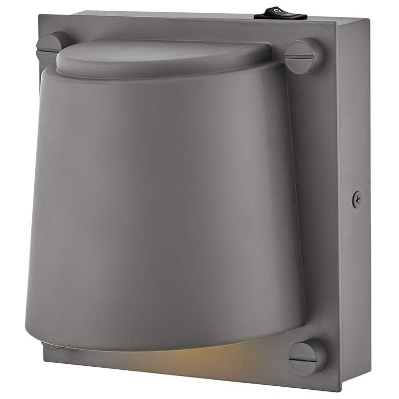 Image 5 Hinkley Scout 6 3/4" High Dark Matte Gray LED Wall Sconce more views