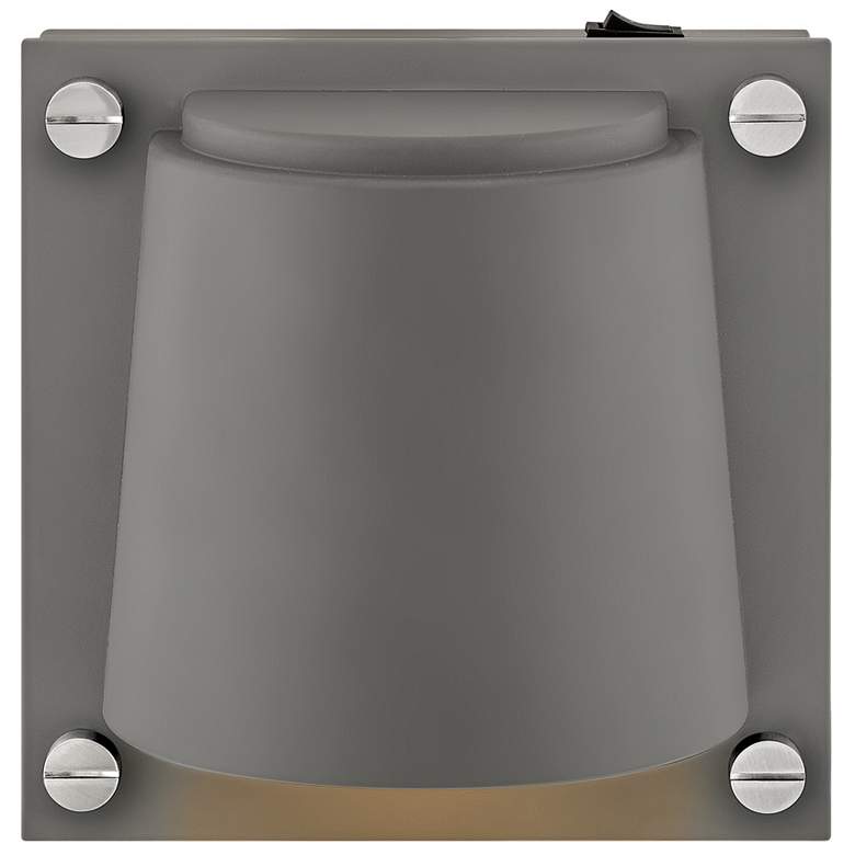 Image 6 Hinkley Scout 6 3/4" High Dark Matte Gray LED Wall Sconce more views