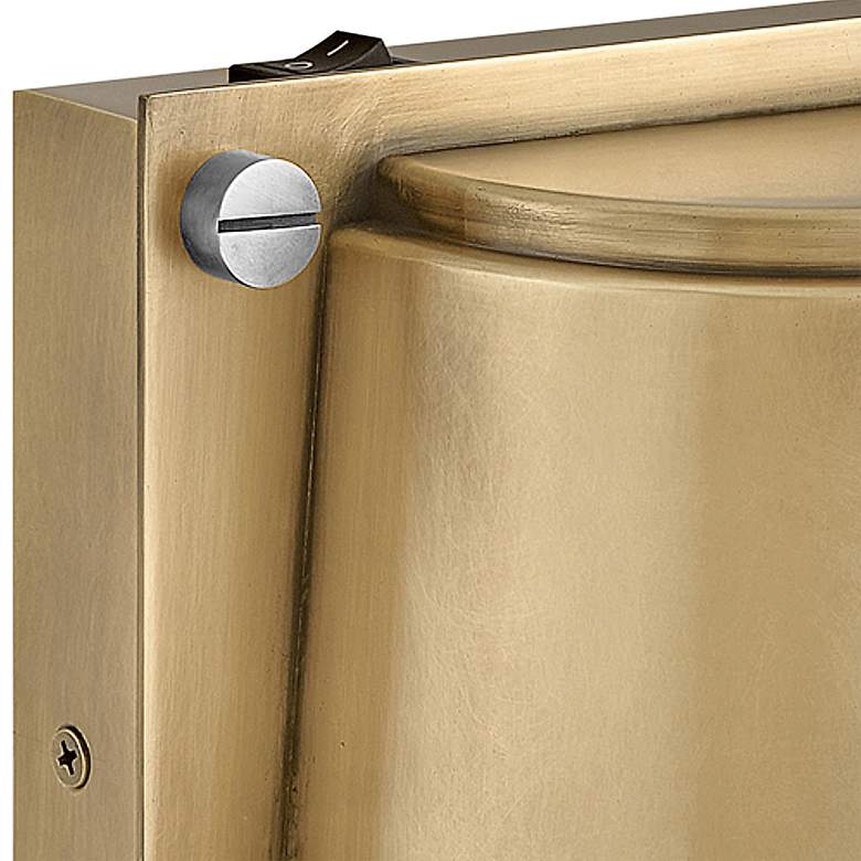 Image 2 Hinkley Scout 6 3/4" High Heritage Brass LED Wall Sconce more views