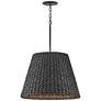 2_Hinkley Seabrook 24" Wide Black Seagrass Shade Pendant Chandelier more views