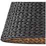 Hinkley Seabrook 24" Wide Black Seagrass Shade Pendant Chandelier