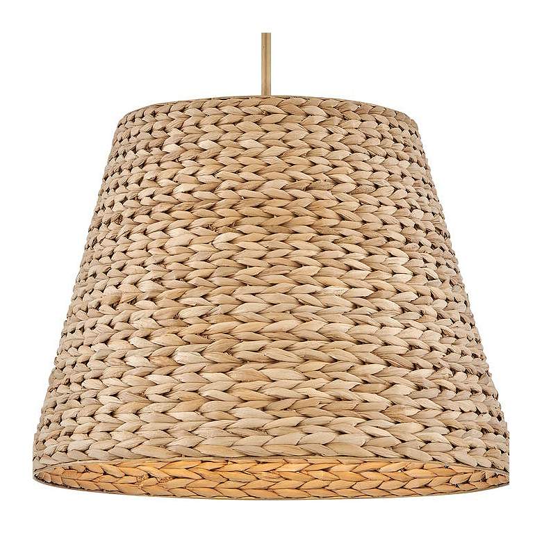 Image 2 Hinkley Seabrook 24" Wide Natural Seagrass Shade Pendant Chandelier more views