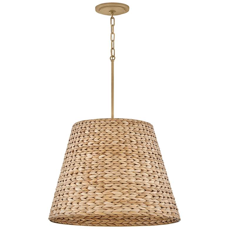 Image 4 Hinkley Seabrook 24" Wide Natural Seagrass Shade Pendant Chandelier more views