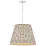 1_Hinkley Seabrook 24" Wide White Seagrass Shade Pendant Chandelier