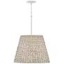 5_Hinkley Seabrook 24" Wide White Seagrass Shade Pendant Chandelier more views