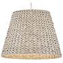 Hinkley Seabrook 24" Wide White Seagrass Shade Pendant Chandelier