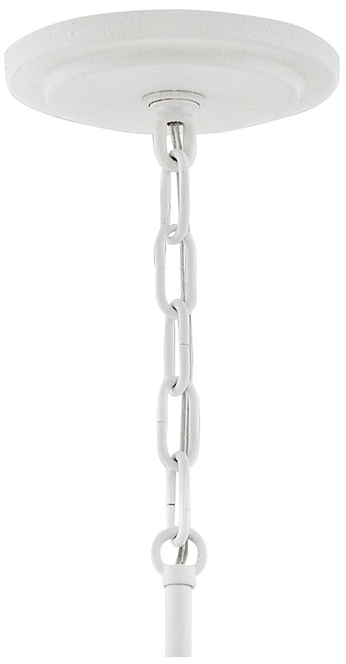 Hinkley Seabrook 24" Wide White Seagrass Shade Pendant Chandelier