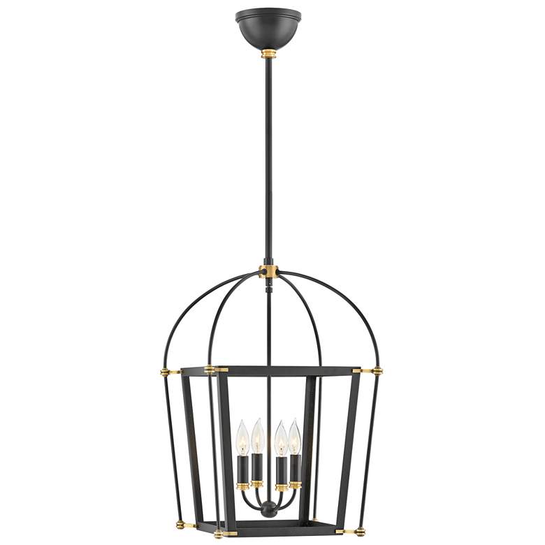 Image 2 Hinkley Selby 16 1/4" Wide Black 4-Light Open Frame Pendant