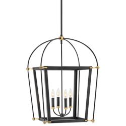 Hinkley Selby 20" Wide Black Metal 4-Light Pendant