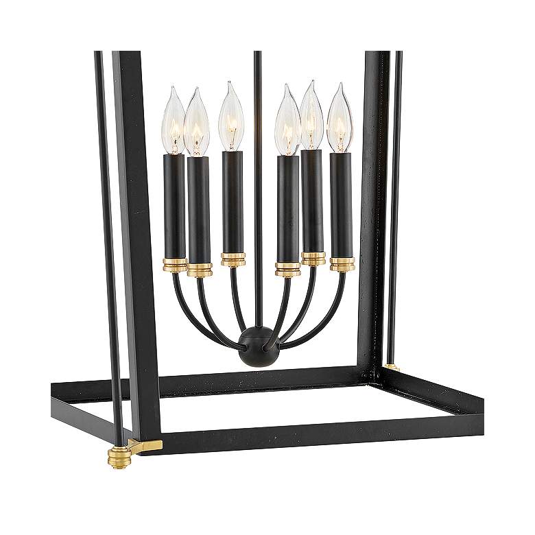 Image 3 Hinkley Selby 25" Wide Black 6-Light Open Frame Chandelier more views