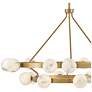 Hinkley Selene 48" Lacquered Brass 18-Light Multi-Tier Ring Chandelier