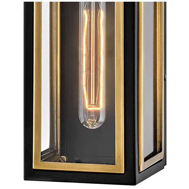 Image 7 Hinkley Shaw 22 "High Black and Heritage Brass 2-Light Wall Sconce more views