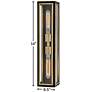 7_Hinkley Shaw 22 "High Black and Heritage Brass 2-Light Wall Sconce more views