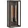 Hinkley Shaw 25" 2-Light Bkack and Clear Glass Outdoor Wall Lantern