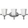 Hinkley Shelly 24" Wide Chrome 3-Light Bath Light