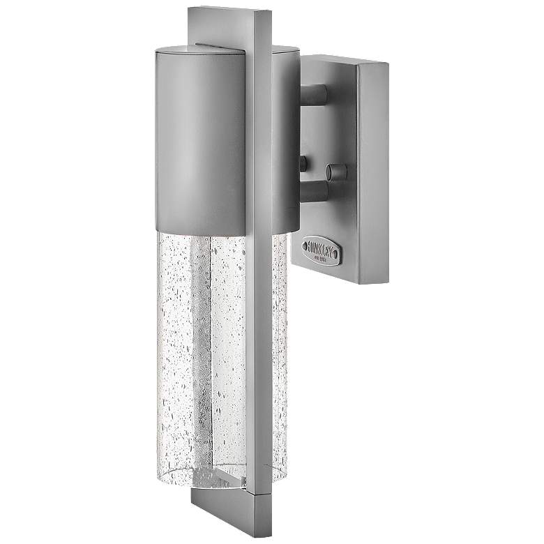 Image 1 Hinkley Shelter 12 inch High Hematite LED Outdoor Wall Light