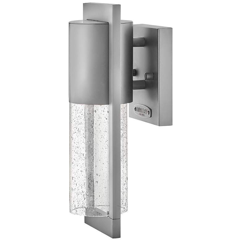 Image 1 Hinkley Shelter 12" High Hematite LED Outdoor Wall Light