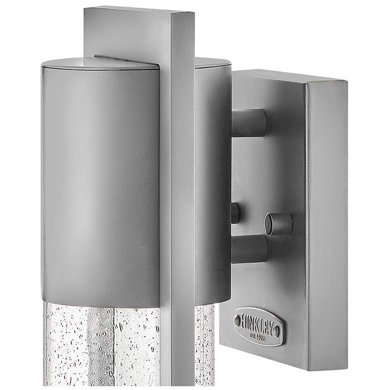 Image 4 Hinkley Shelter 12" High Hematite LED Outdoor Wall Light more views