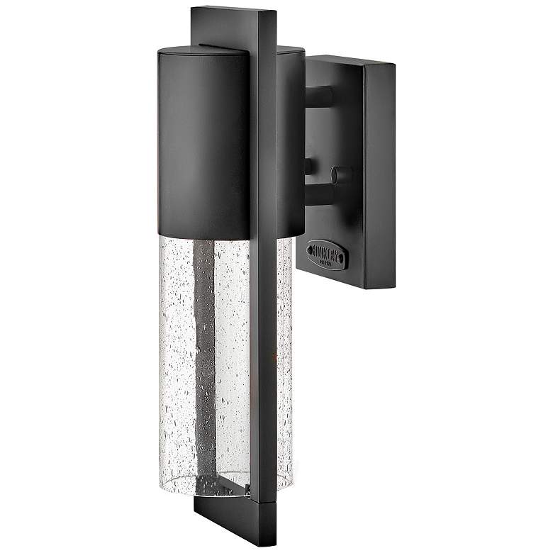 Image 1 Hinkley Shelter 12" High Modern Black LED Dark Sky Outdoor Wall Light