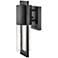 Hinkley Shelter 12" High Modern Black LED Dark Sky Outdoor Wall Light