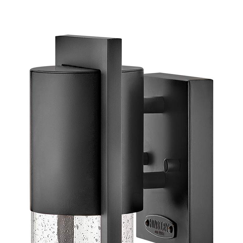 Image 2 Hinkley Shelter 12" High Modern Black LED Dark Sky Outdoor Wall Light more views