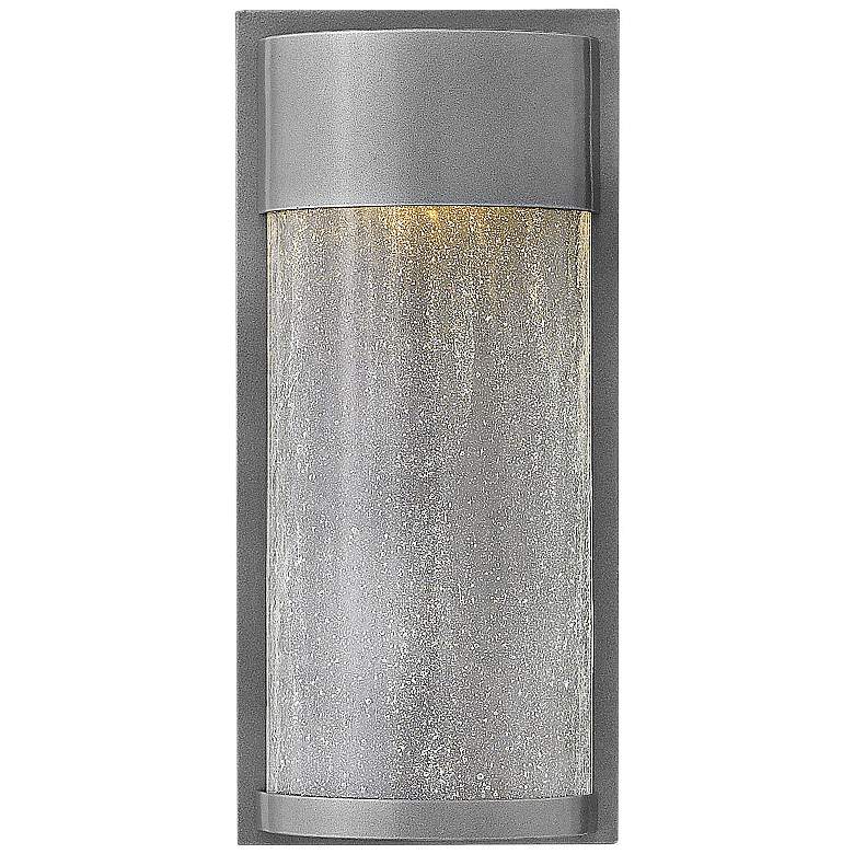 Image 1 Hinkley Shelter 13 inch High Hematite LED Outdoor Wall Light