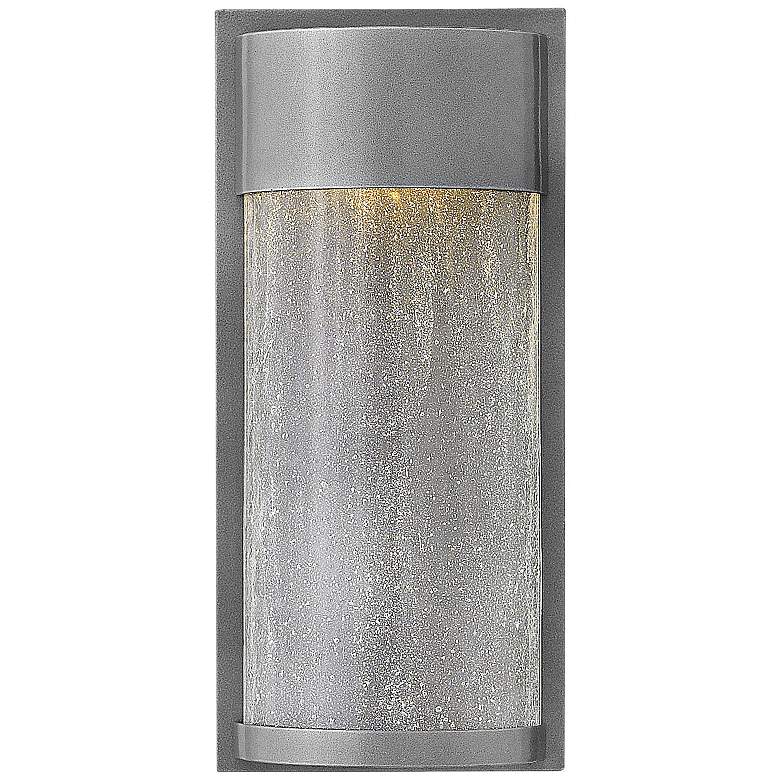 Image 1 Hinkley Shelter 13" High Hematite LED Outdoor Wall Light