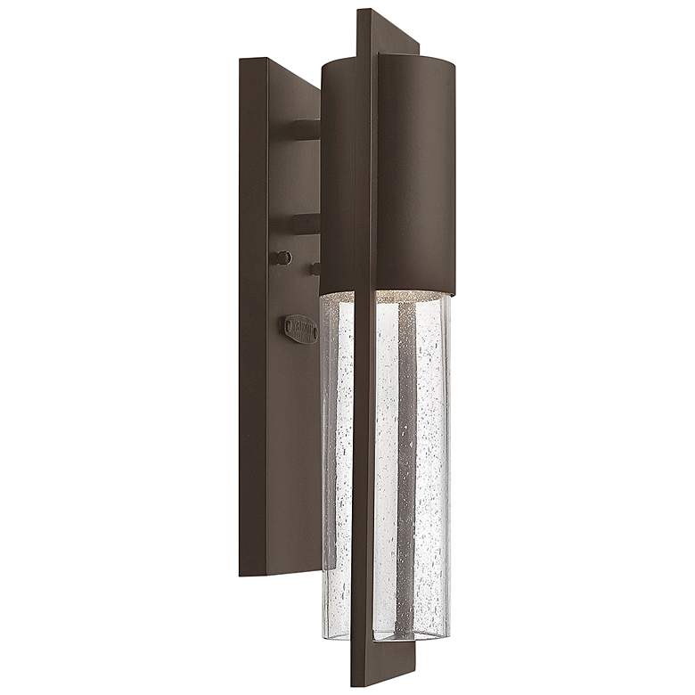 Image 1 Hinkley Shelter 15 1/2 inch High Bronze Extra Small LED Outdoor Wall Light