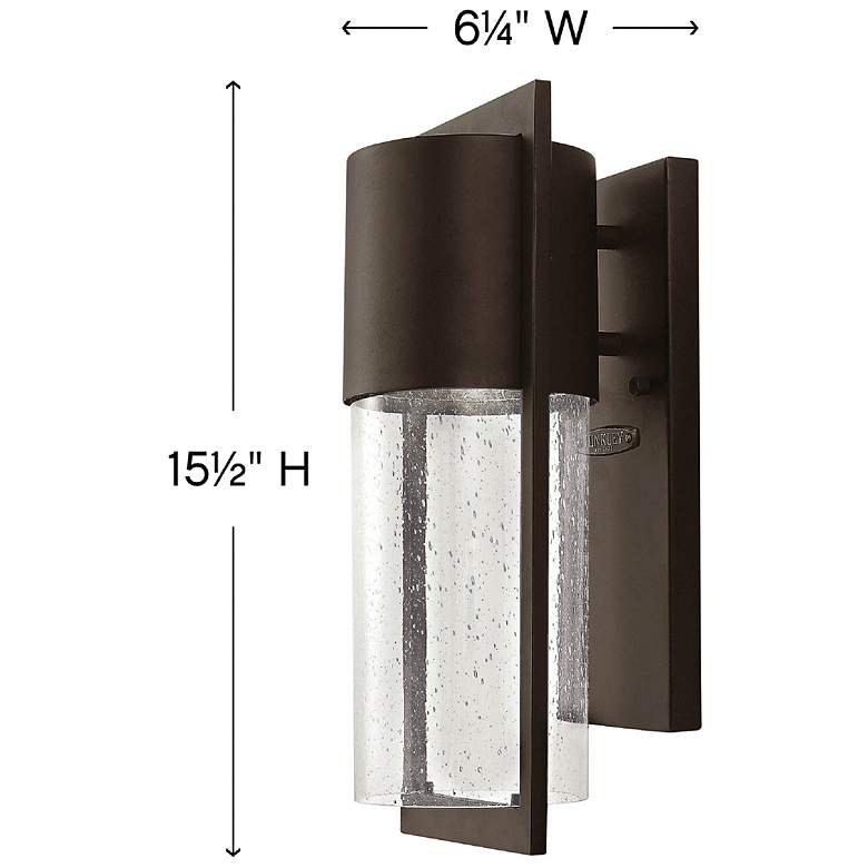 Image 4 Hinkley Shelter 15 1/2" High Buckeye Bronze LED Outdoor Wall Light more views