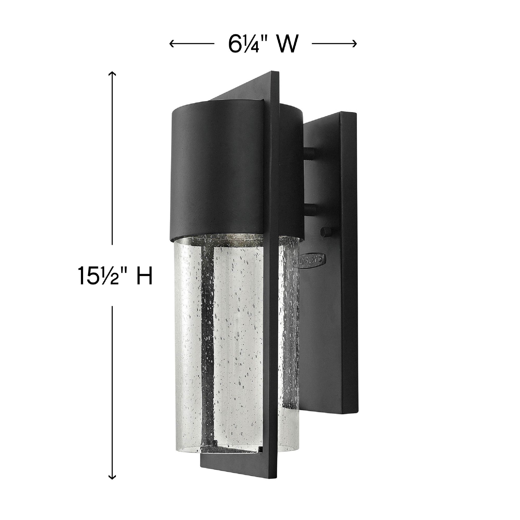 Image 6 Hinkley Shelter 15 1/2" High Modern Black LED Outdoor Wall Light more views