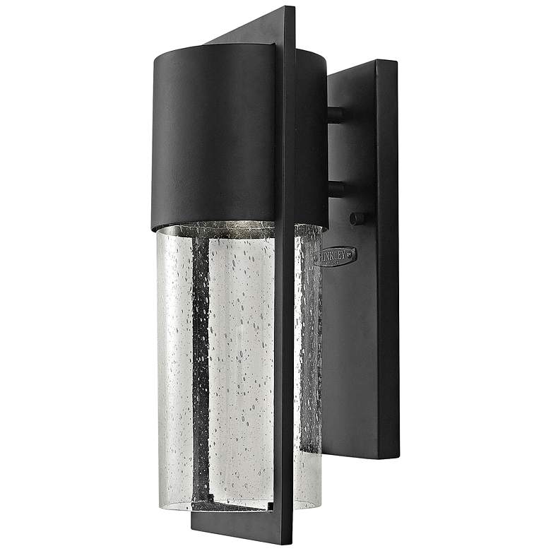 Image 1 Hinkley Shelter 15 1/2 inchH LED Black Outdoor Wall Light