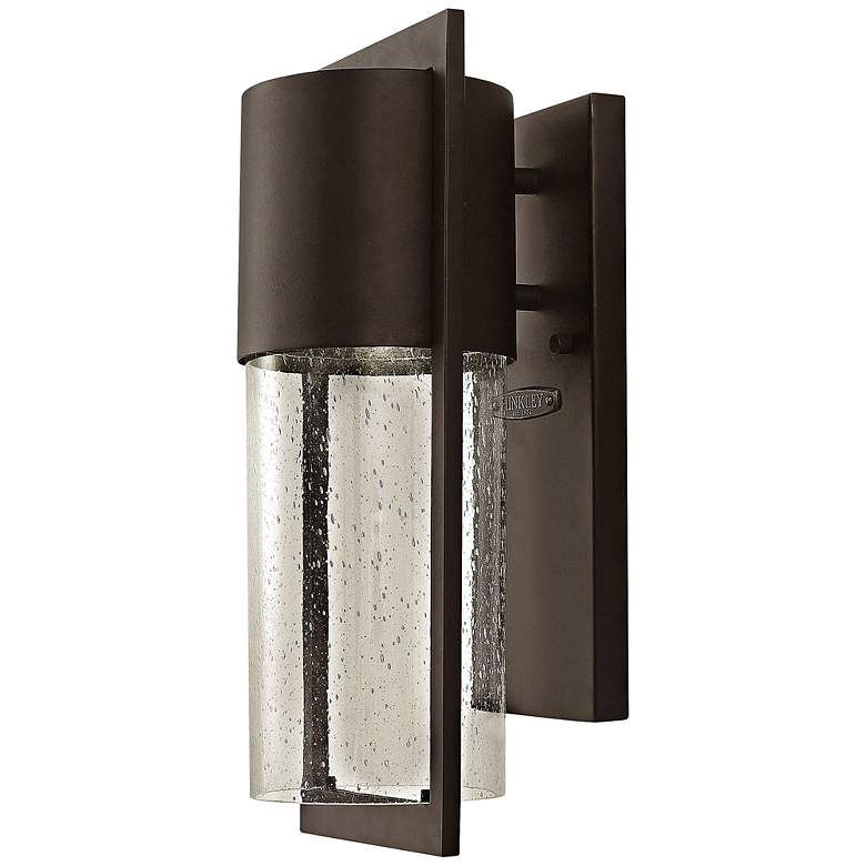 Image 1 Hinkley Shelter 15 1/2 inchH LED Bronze Outdoor Wall Light