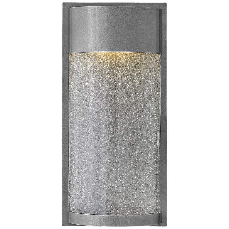 Image 1 Hinkley Shelter 18" High LED Hematite Outdoor Wall Light