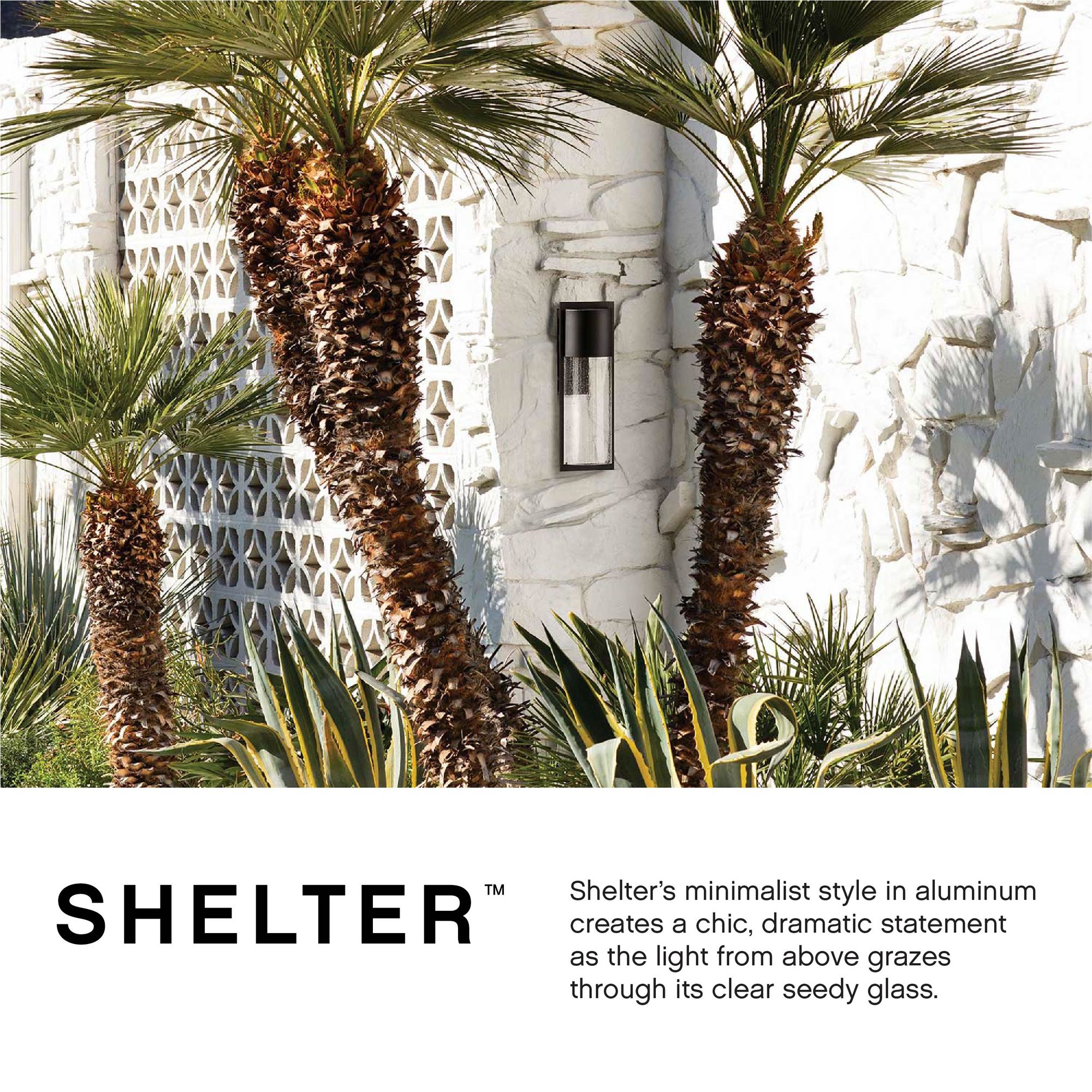 Image 5 Hinkley Shelter 18"H Buckeye Bronze LED Outdoor Wall Light more views