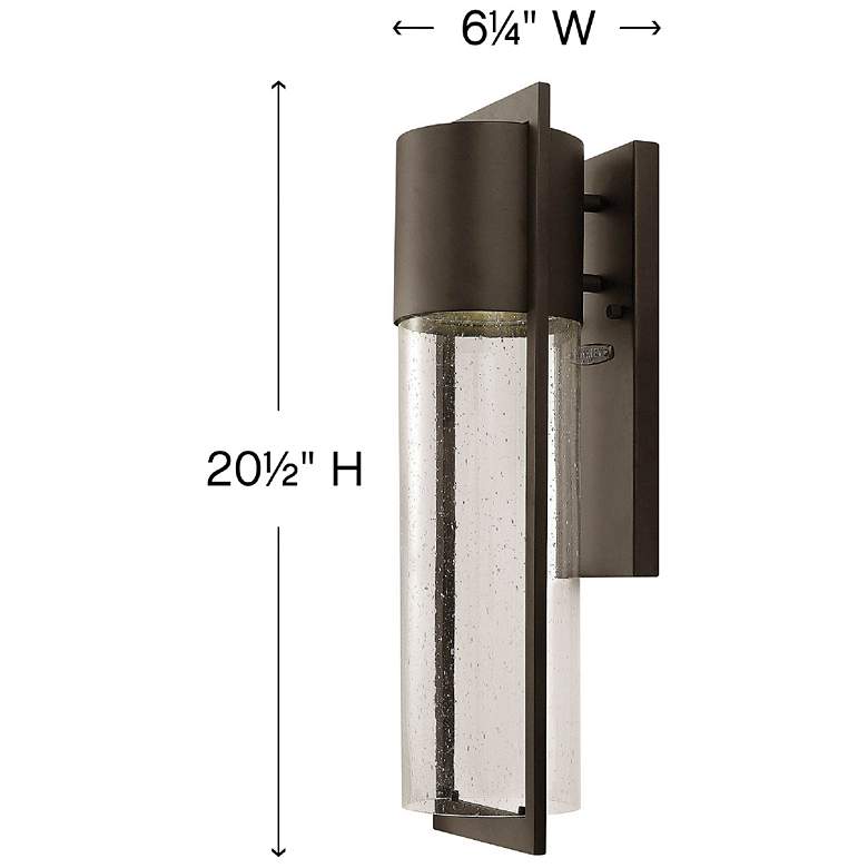 Image 5 Hinkley Shelter 20 1/2" High Buckeye Bronze LED Outdoor Wall Light more views