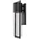 Hinkley Shelter 20 1/2" High Seeded Glass and Black Outdoor Wall Light