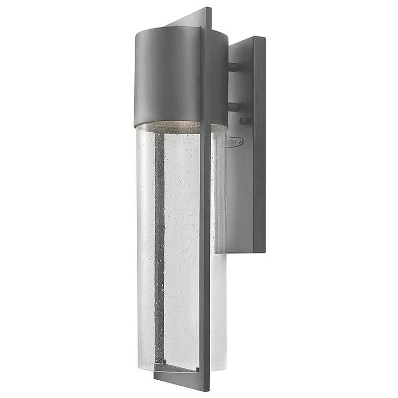 Image 1 Hinkley Shelter 20 1/2 inchH Hematite LED Outdoor Wall Light