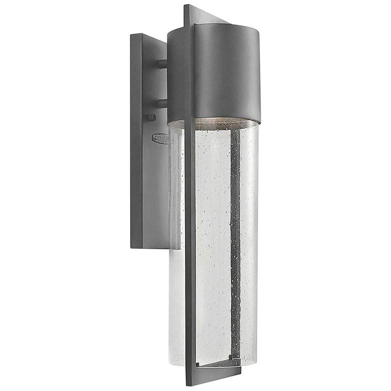 Image 1 Hinkley Shelter 20 1/2"H Hematite LED Outdoor Wall Light
