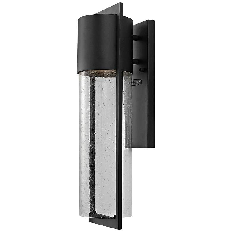 Image 1 Hinkley Shelter 20 1/2 inchH LED Black Outdoor Wall Light