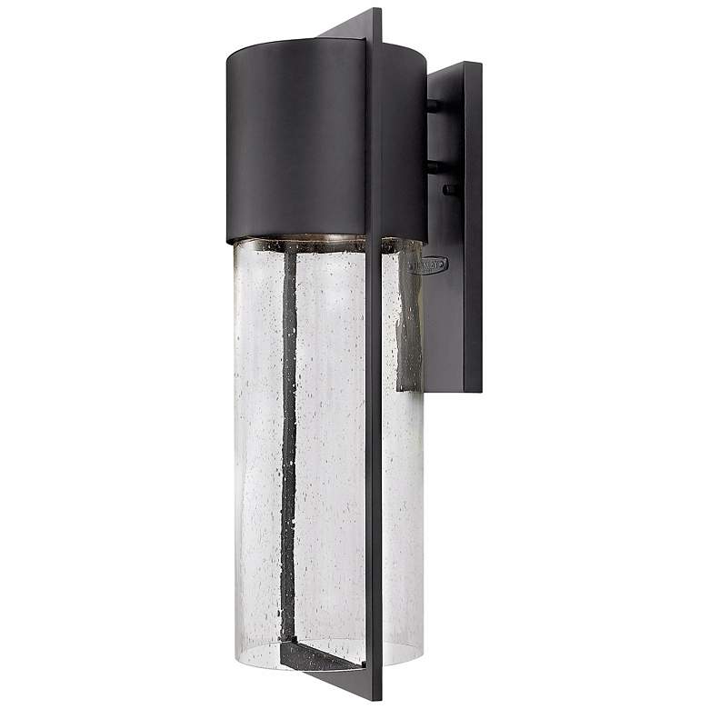 Image 3 Hinkley Shelter 23 1/4" High Black LED Outdoor Wall Light