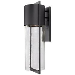 Hinkley Shelter 23 1/4&quot; High Black LED Outdoor Wall Light